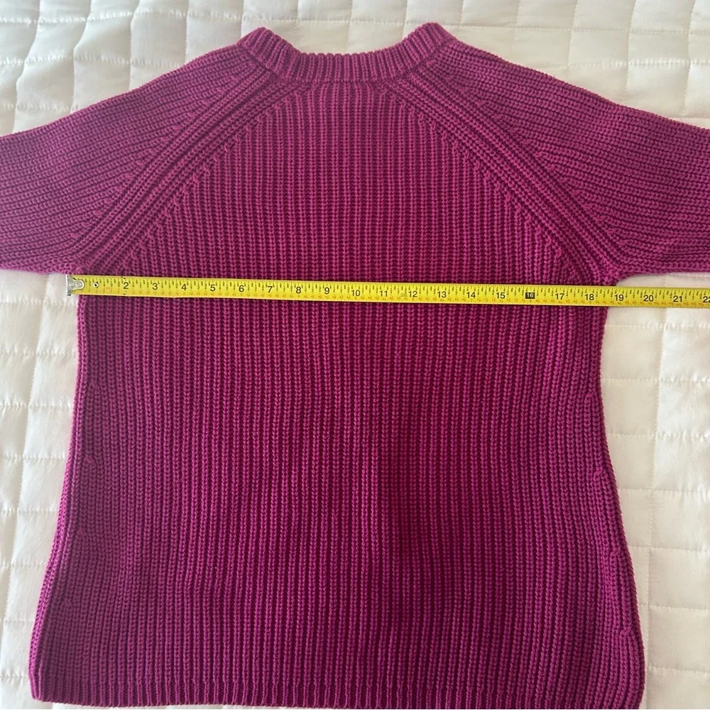 Quince Women's Crew Neck Sweater - Magenta - Picture 6 of 7